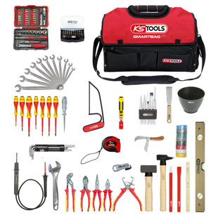 COMPOSITION D'OUTILS ELECTRICIEN EN SAC SMARTBAG - 138 PIECES