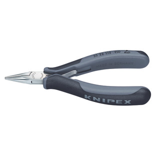 PINCE DE PREHENSION POUR L'ELECTRONIQUE BECS DEMI-RONDS 115 MM ESD