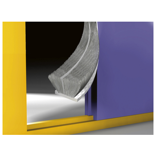 JOINT SPECIFIQUE BROSSE VELOURS ALU ET PVC GRIS 7M50