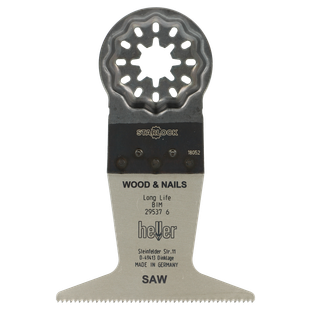 LAME OSCILLANTE BIM 65X 50/95MM POUR BOIS ET CLOUS