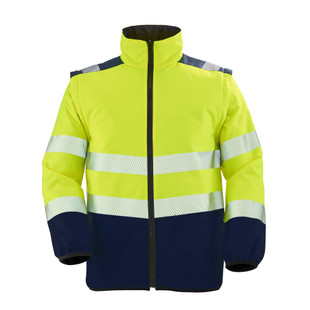 BLOUSON MORVAN JAUNE FLUO NAVY