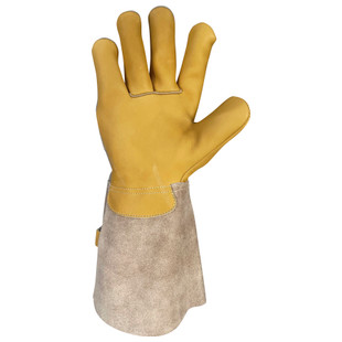 GANT EN CROÛTE DE CUIR ET FLEUR