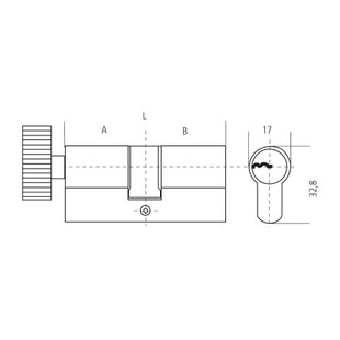 CYLINDRE A BOUTON F6 S - VARIE 5 CLES