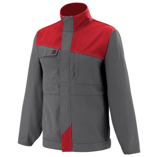 BLOUSON GRENAT CHARCOAL/ROUGE