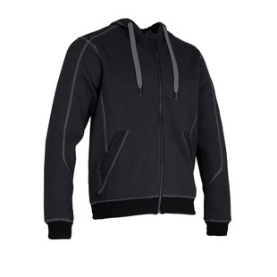 SWEAT A CAPUCHE CHARPENTE GRIS/NOIR 8048