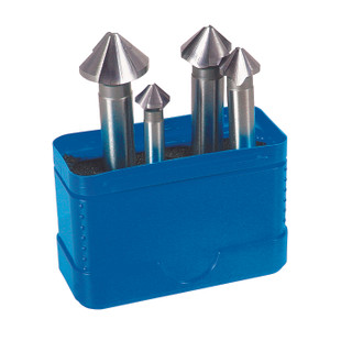 FRAISE A CHANFREINER HSS-E 90° 3 COUPES (JEU DE 4)