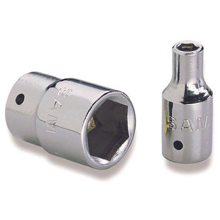 DOUILLE RADIO COURTE 6 PANS METRIQUE 1/4"