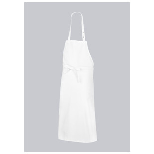 TABLIER A BAVETTE LONG BLANC