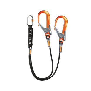 LONGE DOUBLE AVEC ABSORBEUR D'ENERGIE ET CONNECTEURS