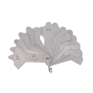 JAUGE POUR SOUDEURS EN FORME D'ÉVENTAIL DE 3 À 12MM