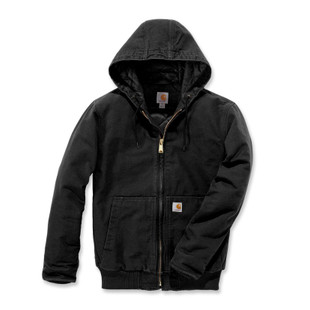 BLOUSON COURT A CAPUCHE BLK-BLACK