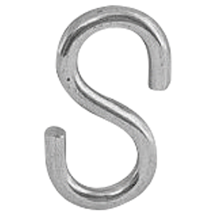 CROCHET "S" ACIER ELECTROZINGUE