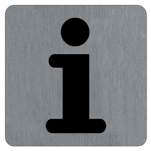 PLAQUE SIGNALETIQUE ALU BROSSE