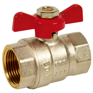 VANNE A SPHERE ACS FEMELLE - FEMELLE MANETTE PAPILLON - SERIE BATIMENT