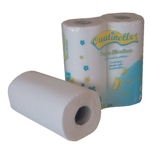 ROULEAU ESSUIE-TOUT MENAGER 100% PURE OUATE BLANCHE