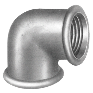 COUDE 90° PETIT RAYON FEMELLE - FEMELLE N°90 NOIRE