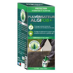 IMPERMEABILISANT TERRASSES ET DALLAGES ALGIFOB+ AVEC PULVERISATEUR 5L