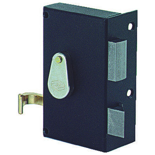 SERRURE EN APPLIQUE A GORGES VERTICALE A TIRAGE