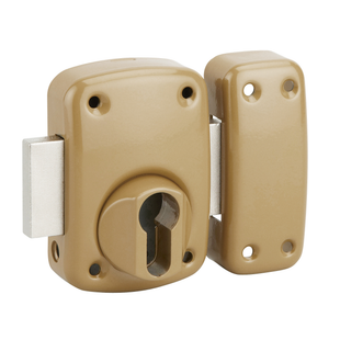 VERROU DE SURETE EN APPLIQUE A CYLINDRE PROFIL EUROPEEN