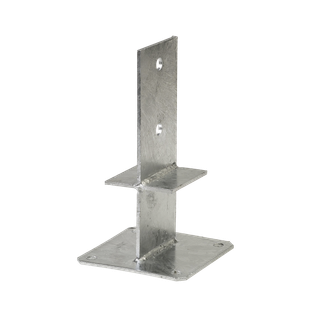 PIED DE POTEAU EN ÅME AVEC PLATINE PPS/DT