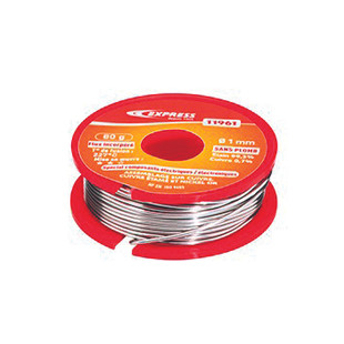 SOUDURE ETAIN POUR ASSEMBLAGE ELECTRONIQUE -  80 G -  BOBINE Ø 1 MM