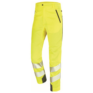 PANTALON STRETCH ETE FLUO SAFE JAUNE FLUO/DARK BLUE