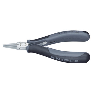 PINCE DE PREHENSION POUR L'ELECTRONIQUE BECS PLATS 115 MM ESD