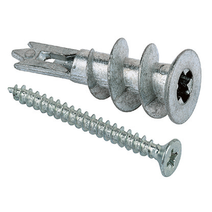 CHEVILLE METALLIQUE GKM-S AVEC VIS A TETE BOMBEE