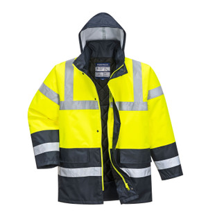 PARKA HAUTE VISIBILITE BICOLORE JAUNE/MARINE