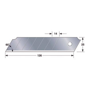 LAME DE CUTTER 25MM ROCK HARD BLADE (ETUI DE 10)