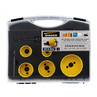 SCIE TREPAN HSS BI-METAL  (COFFRET DE 9)