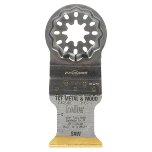 LAME OSCILLANTE TCT DENTURE CARBURE 32X 40/85MM  POUR BOIS - MÉTAL - POINTES